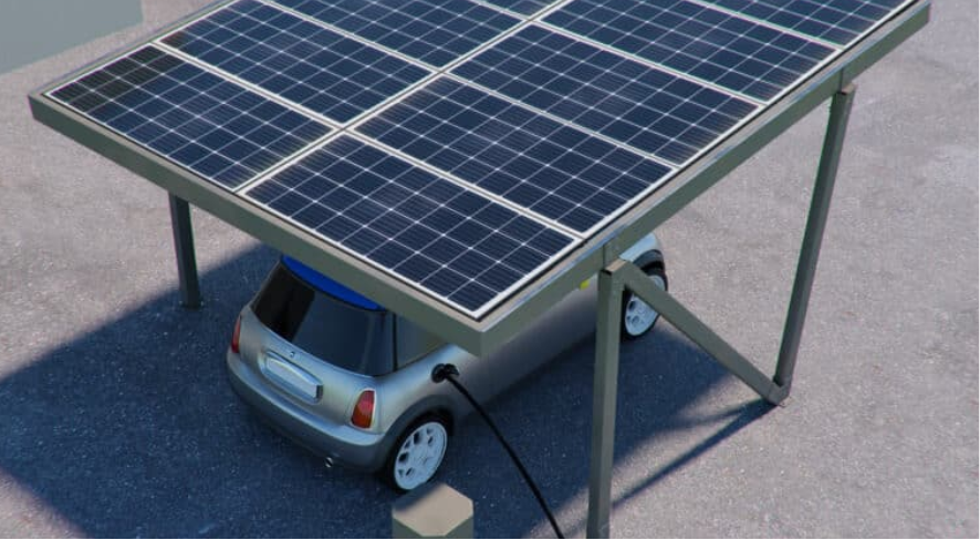 Trio gagnant : bornes de recharge, panneaux solaires et carport solaire